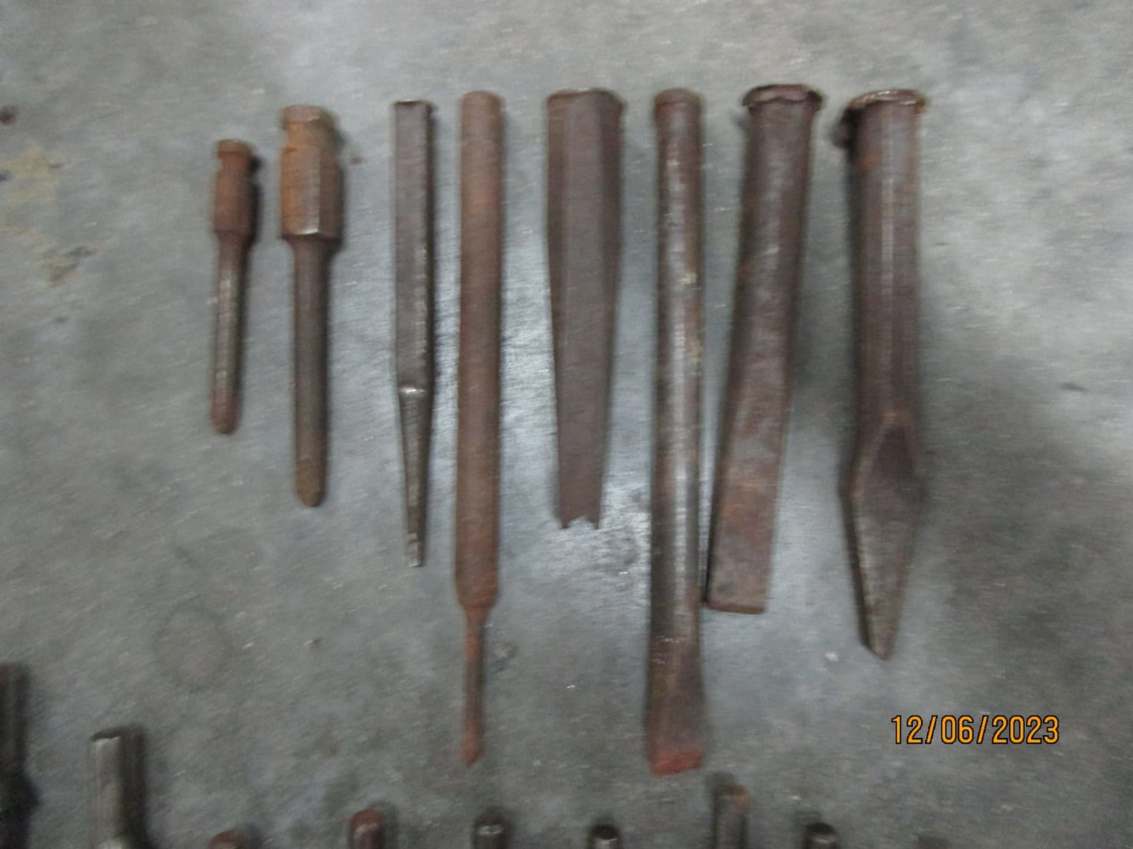 Lot Air Hammer Bits & Punches 4