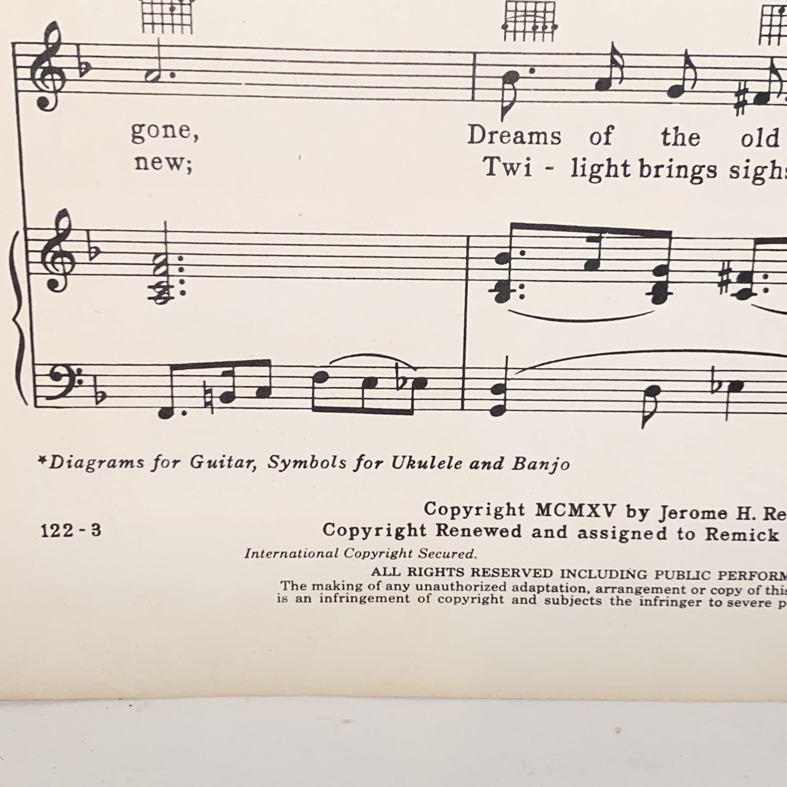 Antique 1919 Memories Sheet Music by Gustave Kahn 5