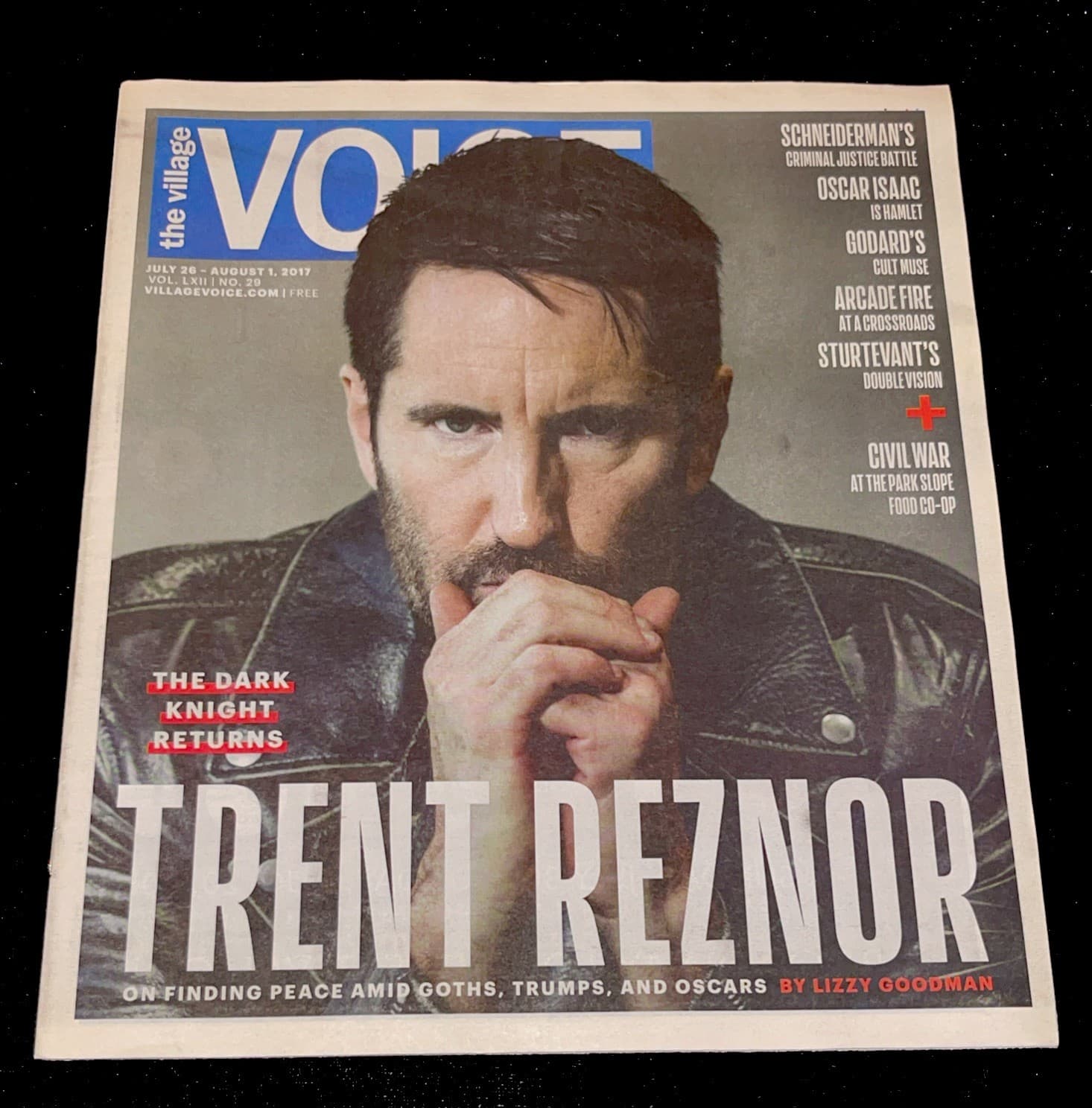Trent Reznor Nine Inch Nails NIN The Village VOICE 7/26/2017 not poster print 2