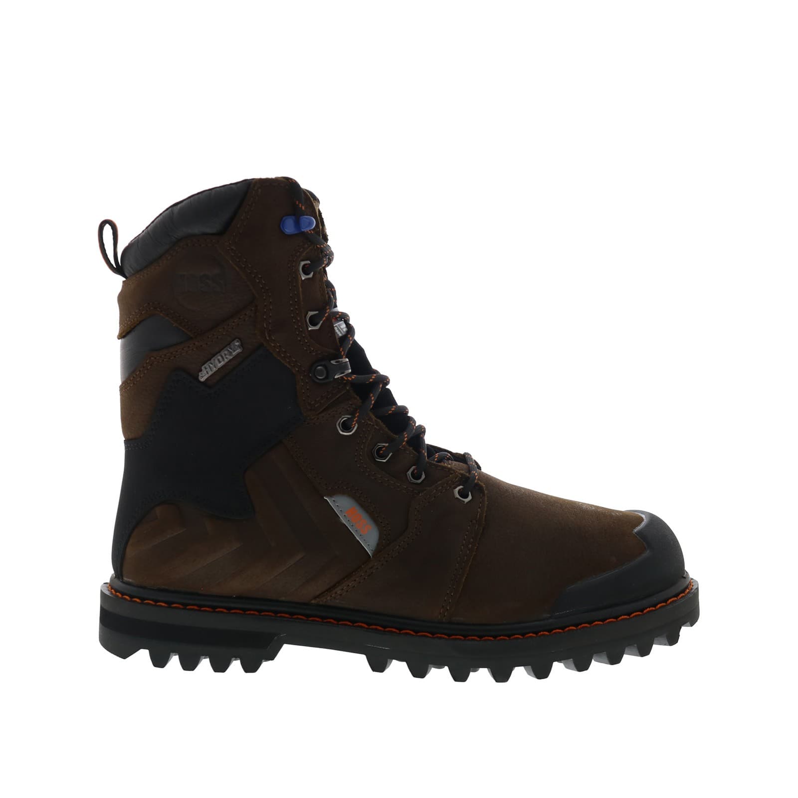 Hoss Bronc 8 Inch Soft Toe 80446 Mens Brown Wide Work & Safety Boots