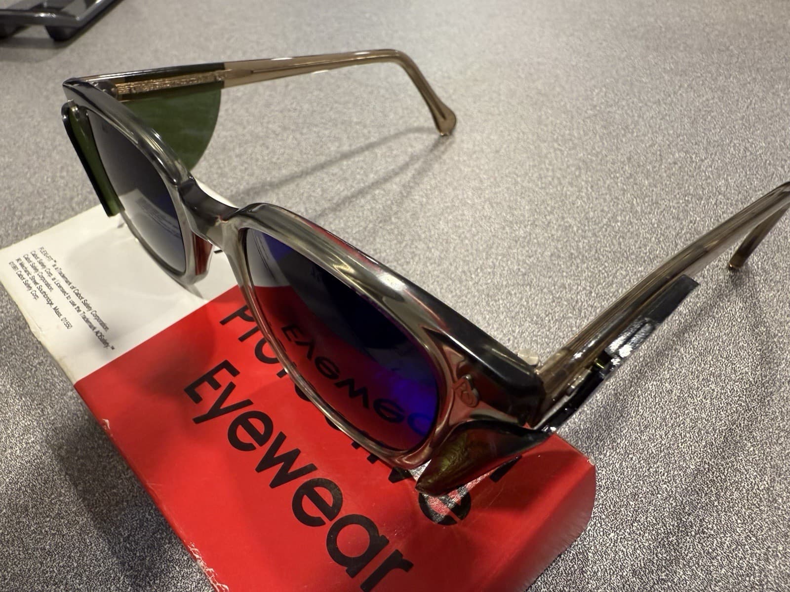 A.O. Safety Cobalt/Green Glasses 6