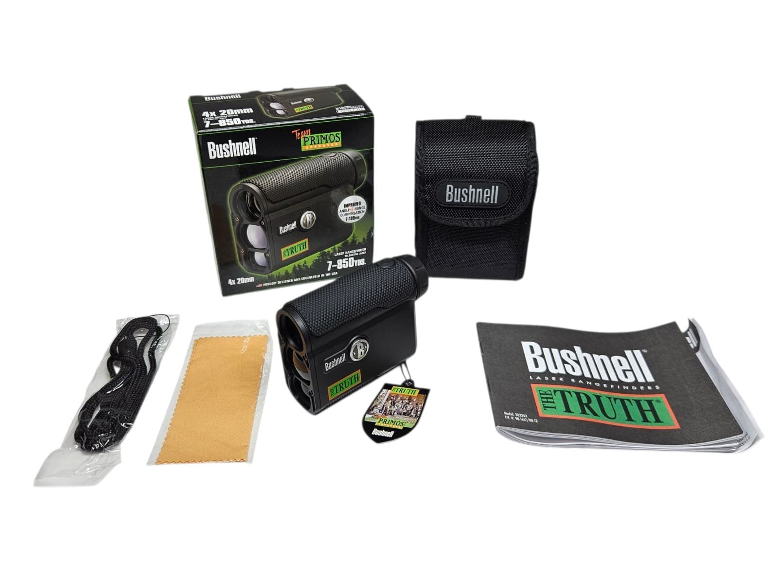 Bushnell The Truth ARC 4x20mm Laser Rangefinder 7-850 Yds Bowhunting Team Primos 2