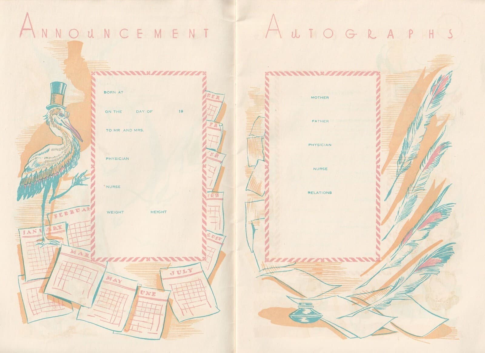 vintage Budding Life Baby album memory book Natl Life and Accident Insurance 3