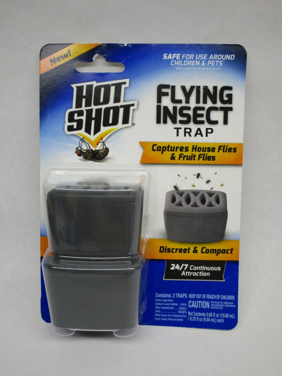 Hot Shot Flying Insect Trap Discreet Captures House & Fruit Flies (4 Traps) 2