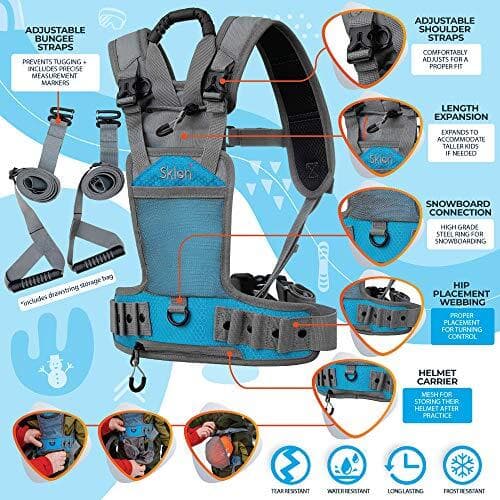  Ski and Snowboard Harness Trainer for Kids - Teach Your Child The Blue Frost 3