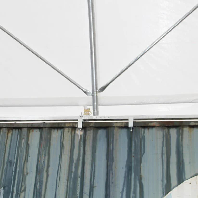 20'x20'x6.6' Heavy Duty 11 oz PE Fabric Container Shelter Canopy Building 6