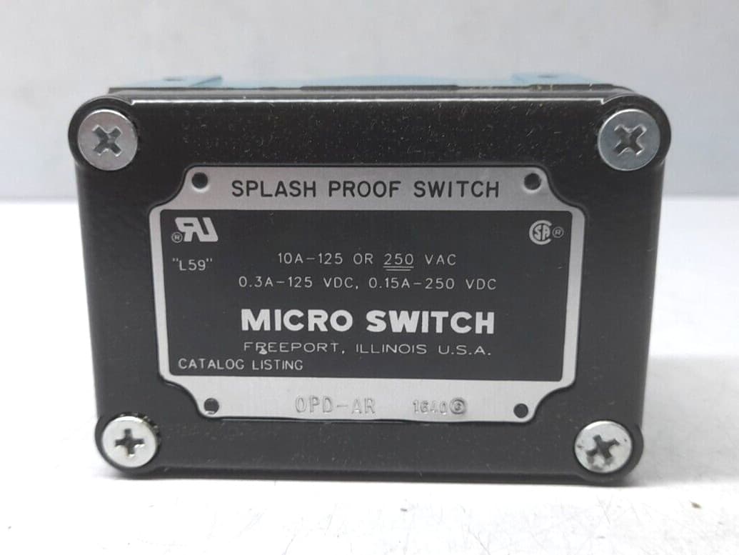 Honeywell OPD-AR 1640 Micro Switch Roller Lever OPDAR Enclosed Limit Switch 6