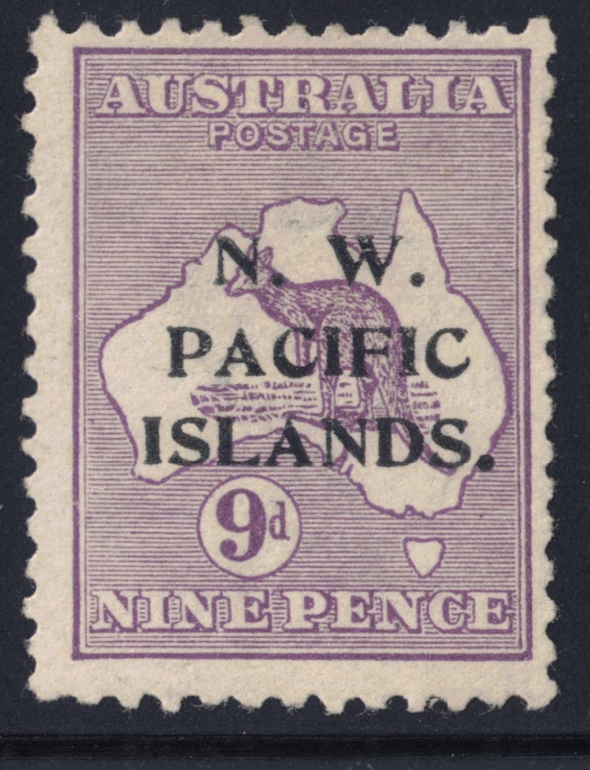 1915 Northwest Pacific Islands Scott 5 Mint MH 9d Wmk 8