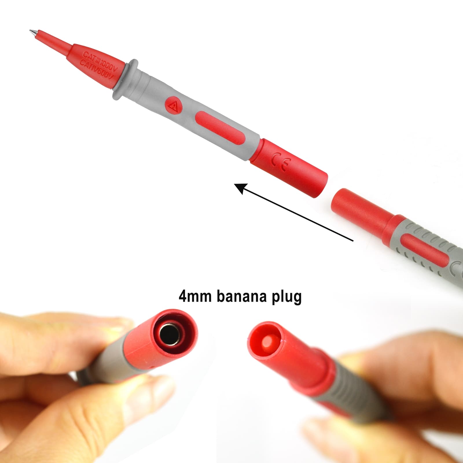 ZIBOO UT-C08 Test Probe Stainless Steel TIP 10A replace TP2 2