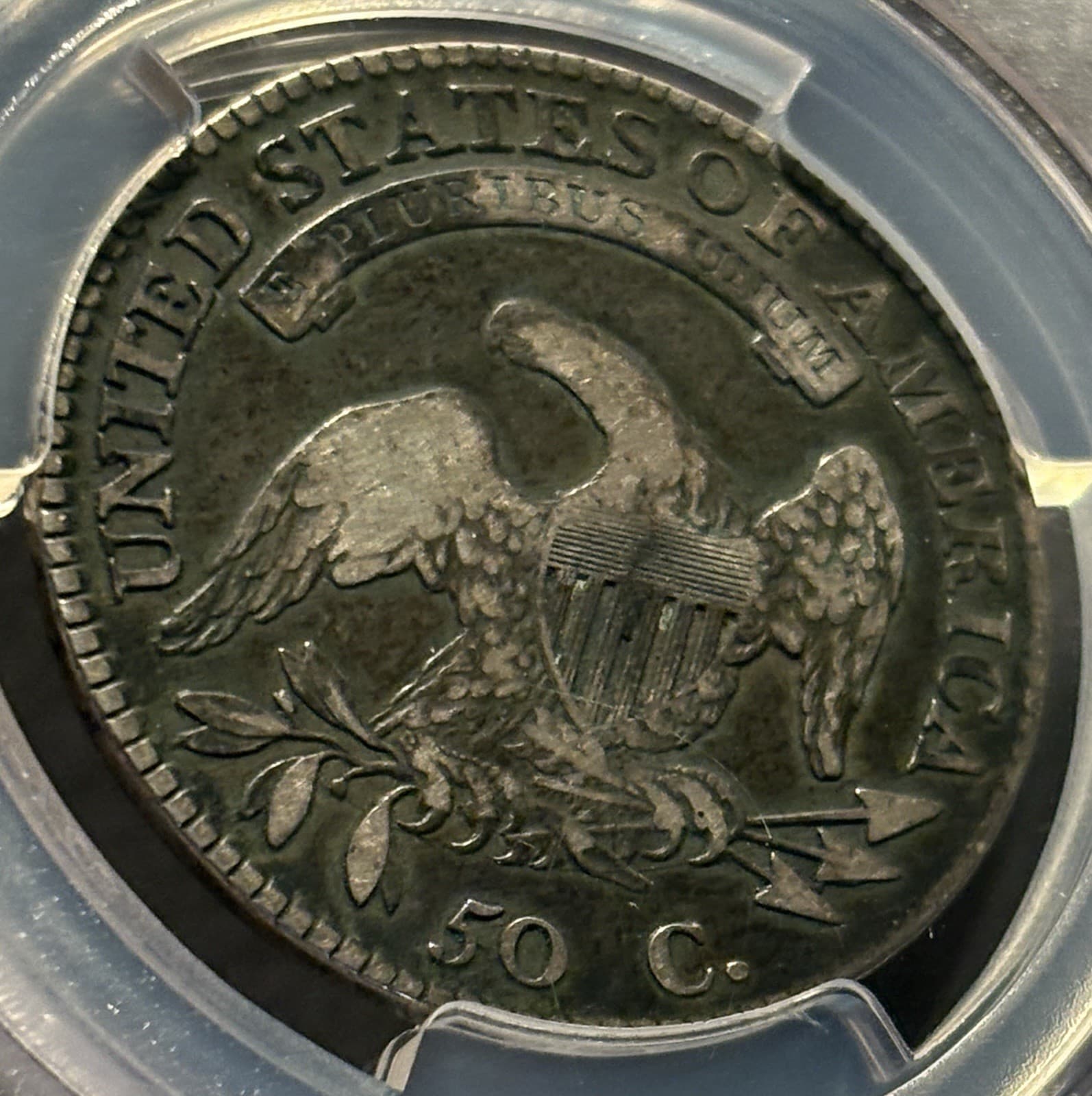 1814 Capped Bust Half Dollar E/A Variety — PCGS F12 Original Surfaces 🔥  3