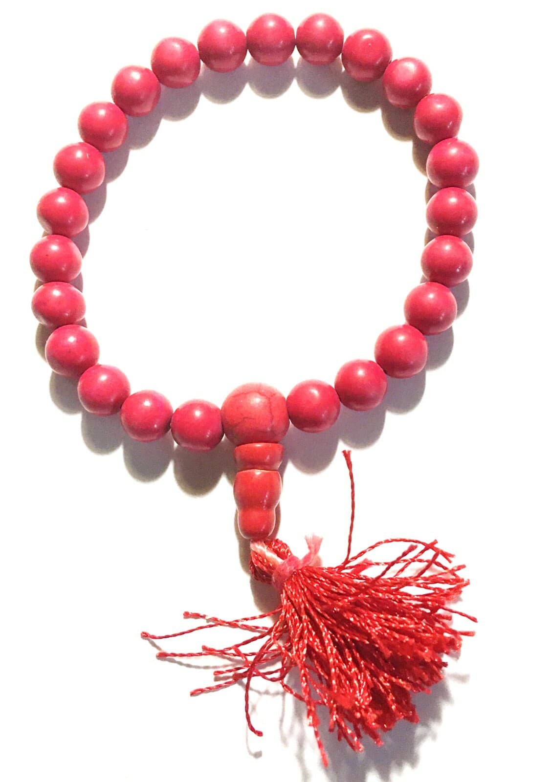 Red Coral Bracelet unisex boho bracelet 8 mm 2