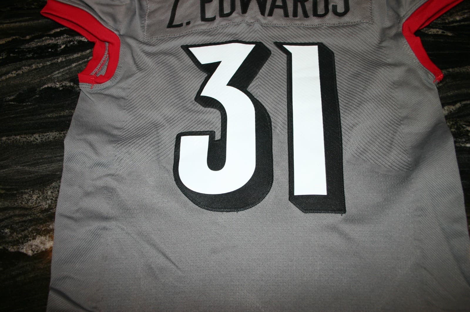 Louisville Cardinals Adidas Football 2022 Gray iron Wings Jersey The Ville XL 5