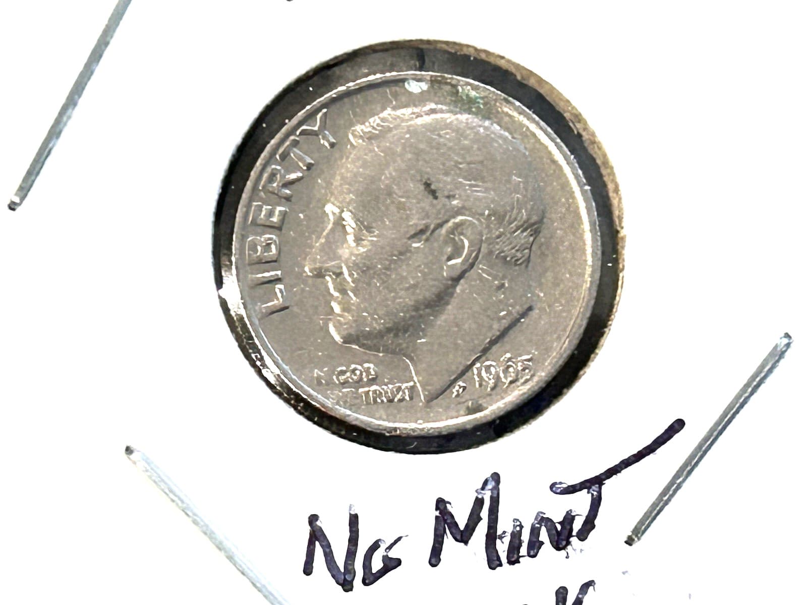 1965 Dime No Mint Mark, *ERROR COIN* “In God we trust” "Awesome" 2