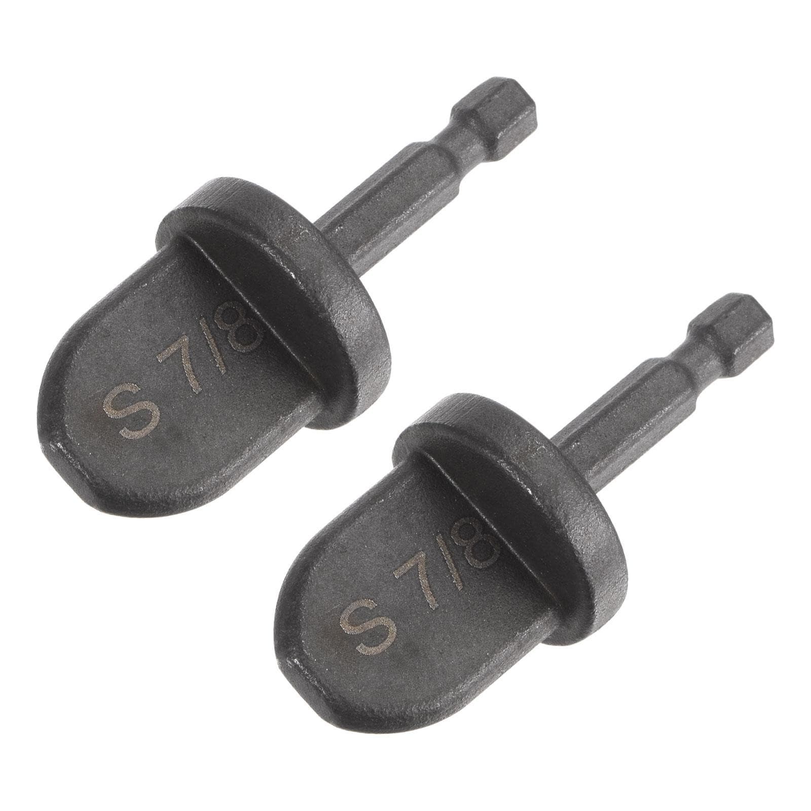 7/8" Swaging Tool Drill 1/4" Hex Handle for Copper Aluminum Pipe 2Pcs