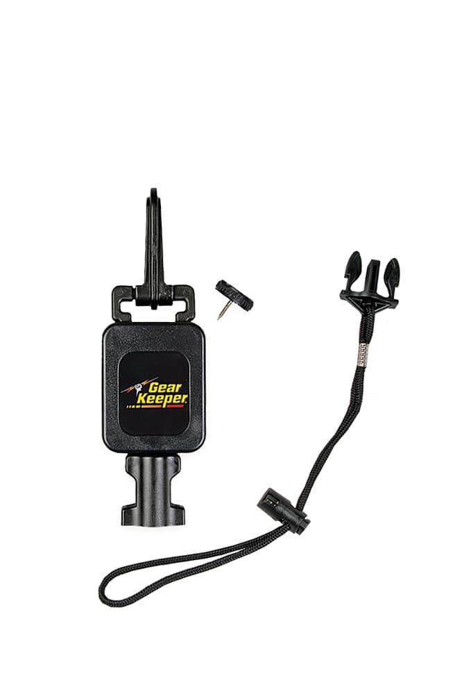 GEAR KEEPER RETRACTABLE WADING STAFF TETHER W/ SNAP CLIP, THREADED STUD RT4-1072