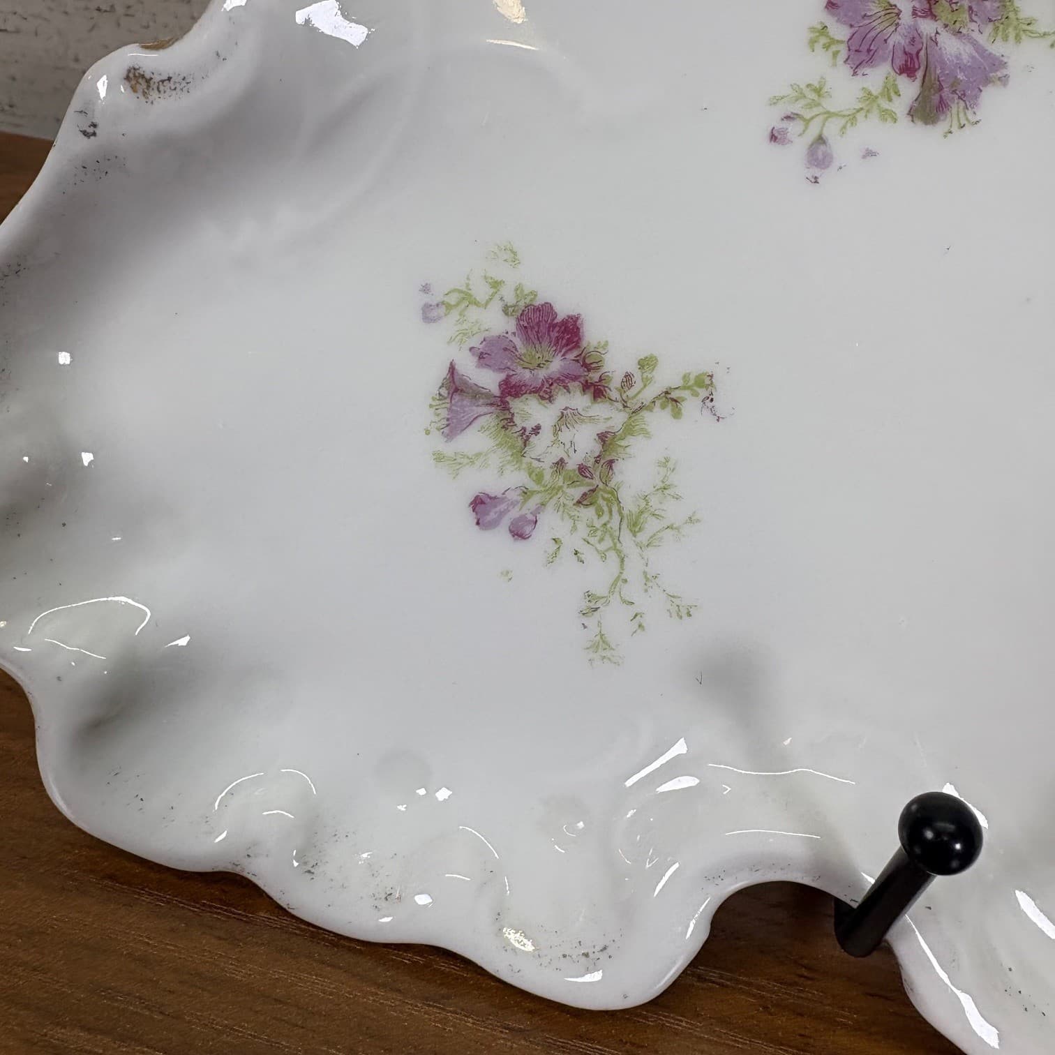 Antique Victoria Austria Scalloped Serving Platter 11" x 7" 3