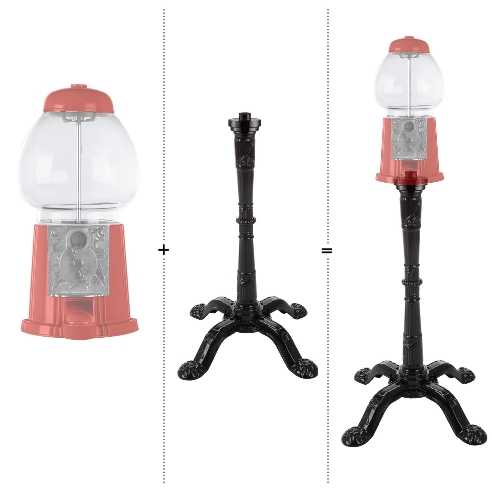 Gumball Machine Stand Gum Machine Stand for 15" Gumball Machines, Black 4