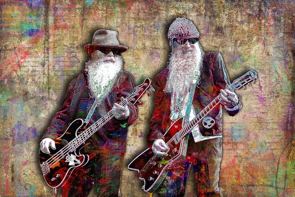ZZ TOP 8x10inch Poster ZZ Top Pop Artwork  ZZ Top Tribute Poster Free Shipping 5