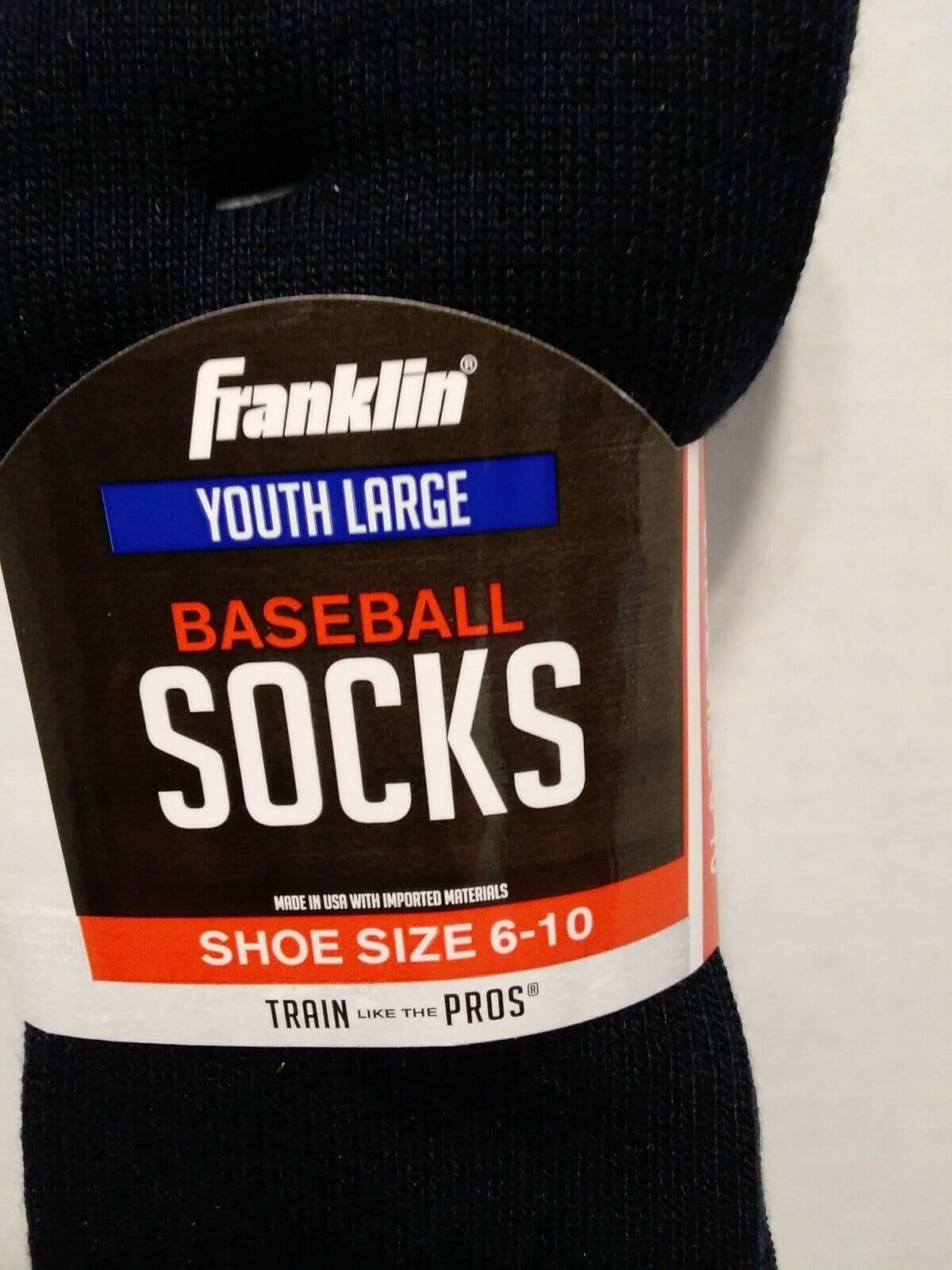 Franklin Youth Medium Baseball Socks Navy Shoe Size 6-10 Large 3