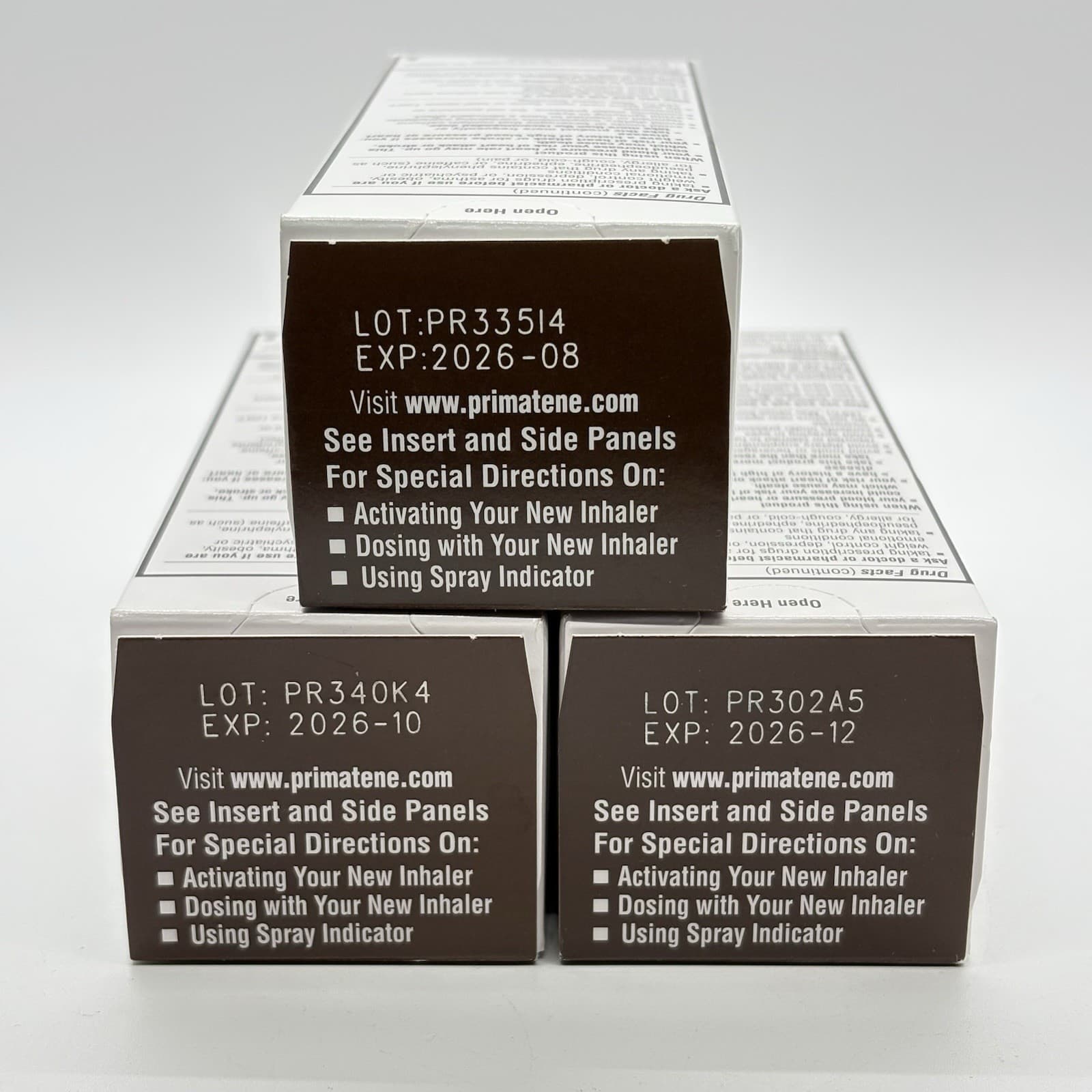 3 Primatene Mist Epinephrine Inhalation Aerosol 160 Sprays New Exp 8/10/12-2026 5