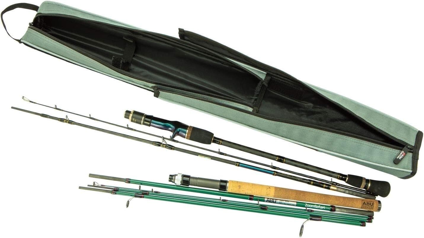 Abu Garcia 1523829 Semi-Hard Pack Rod Case 55-90 Woodland Camo 217 free shipping 6