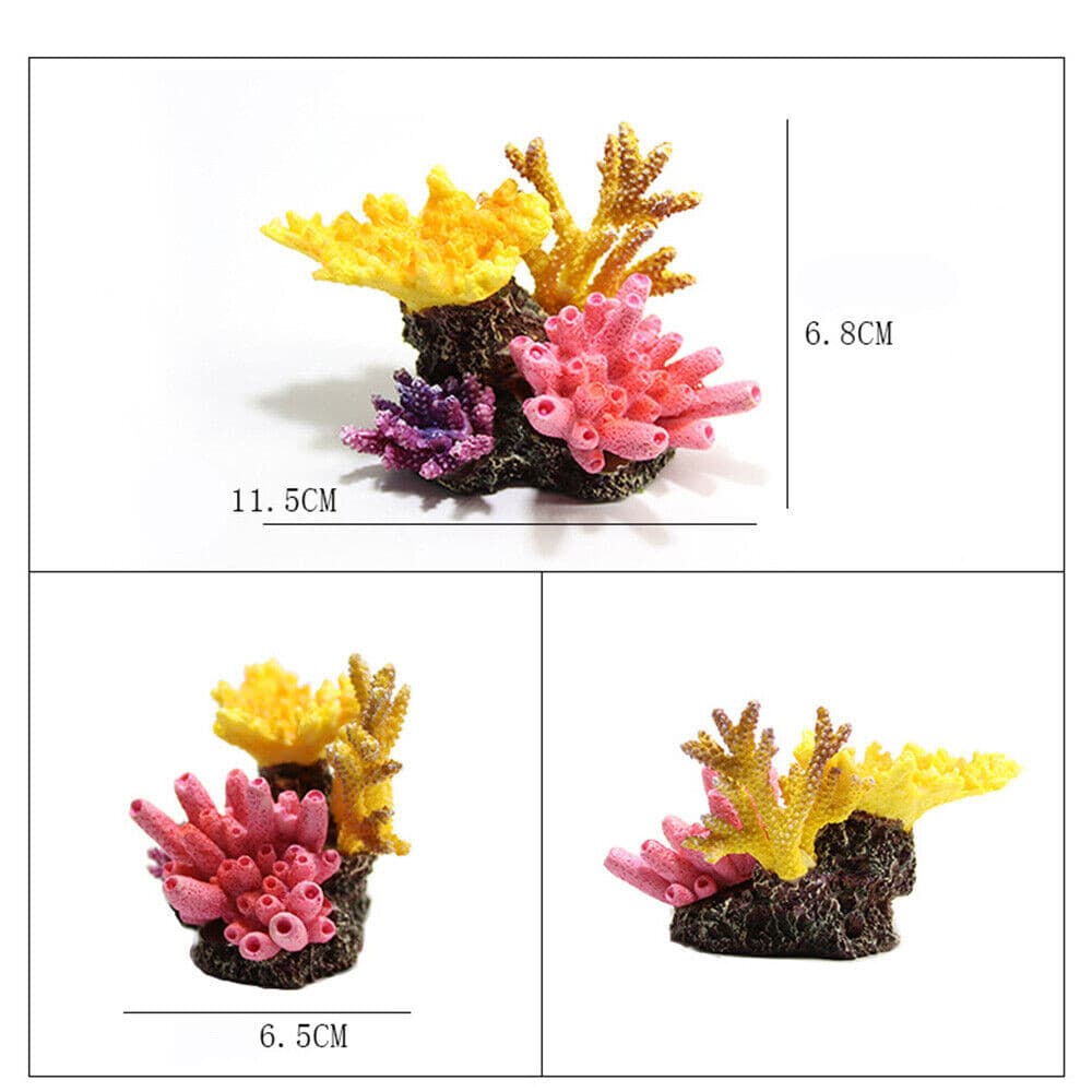 Artificial Coral Reef Resin Aquarium Home Ornament Plant Fish Tank Landscaping # 5