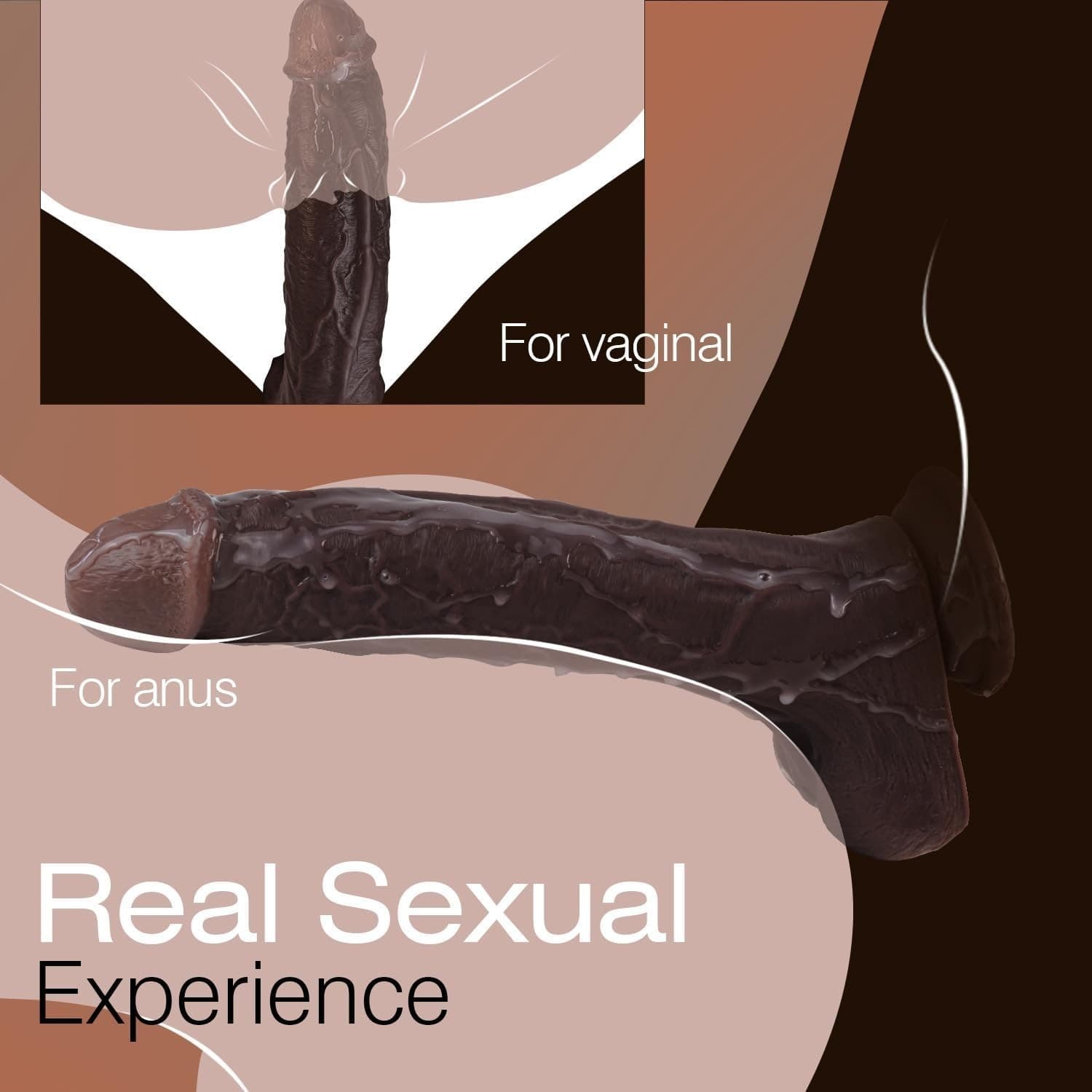 11” Long Liquid Silicone Realistic Big Dildo Vagina Anal Huge Thick Penis Toys 2