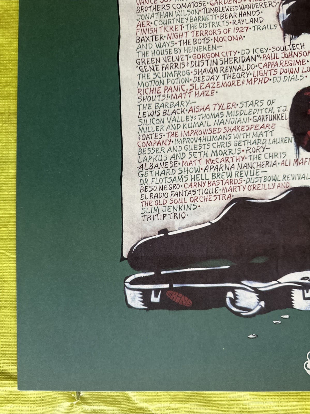 OUTSIDE LANDS 2014 POSTER Kayne West TOM PETTY killers Death Cab ARTIC MONKEYS 4