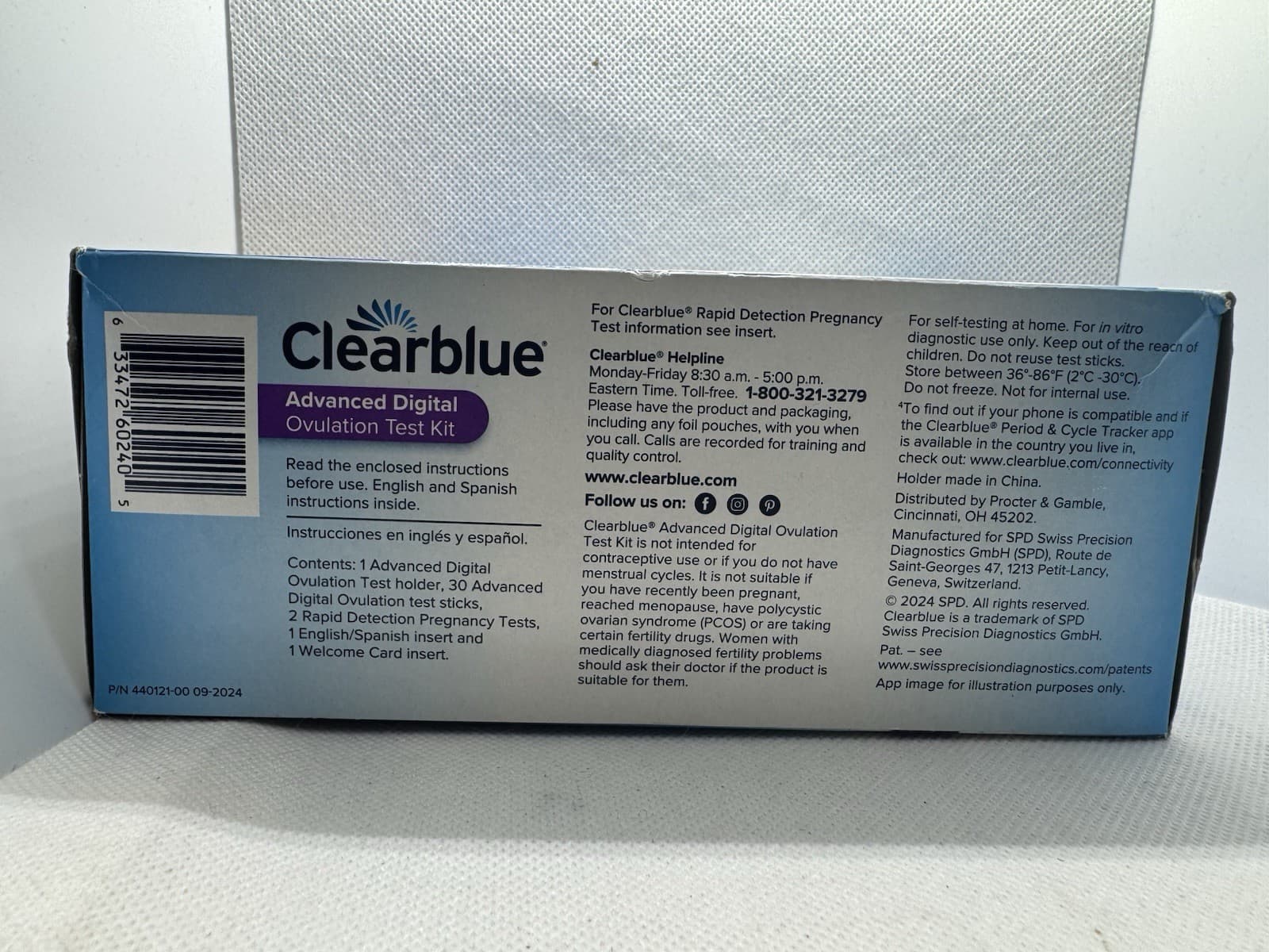 Clearblue Advanced Digital Ovulation Test Kit, 30 Ovulation +2 Pregnancy 08/27 3