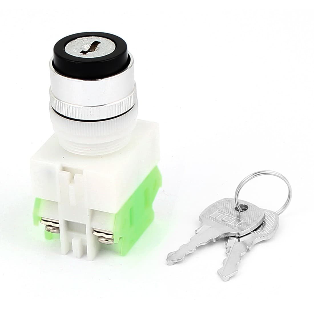 AC 660V 10A ON OFF ON 3 Position 4 Terminal Selector Rotary Switch Keys