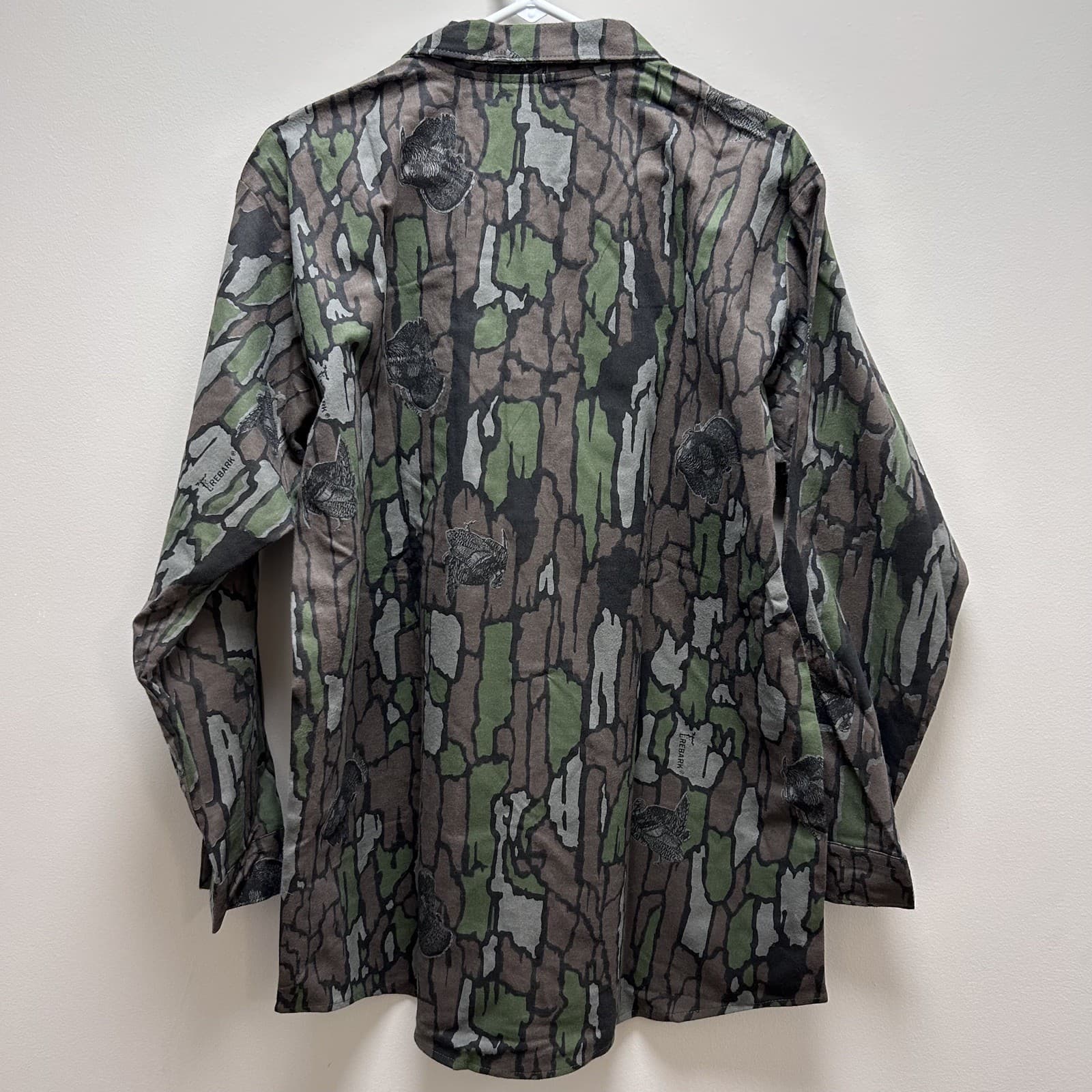 Trebark Turkey Camo Hunting Vintage Shirt Cargo Pants Set Cotton Large Long 3