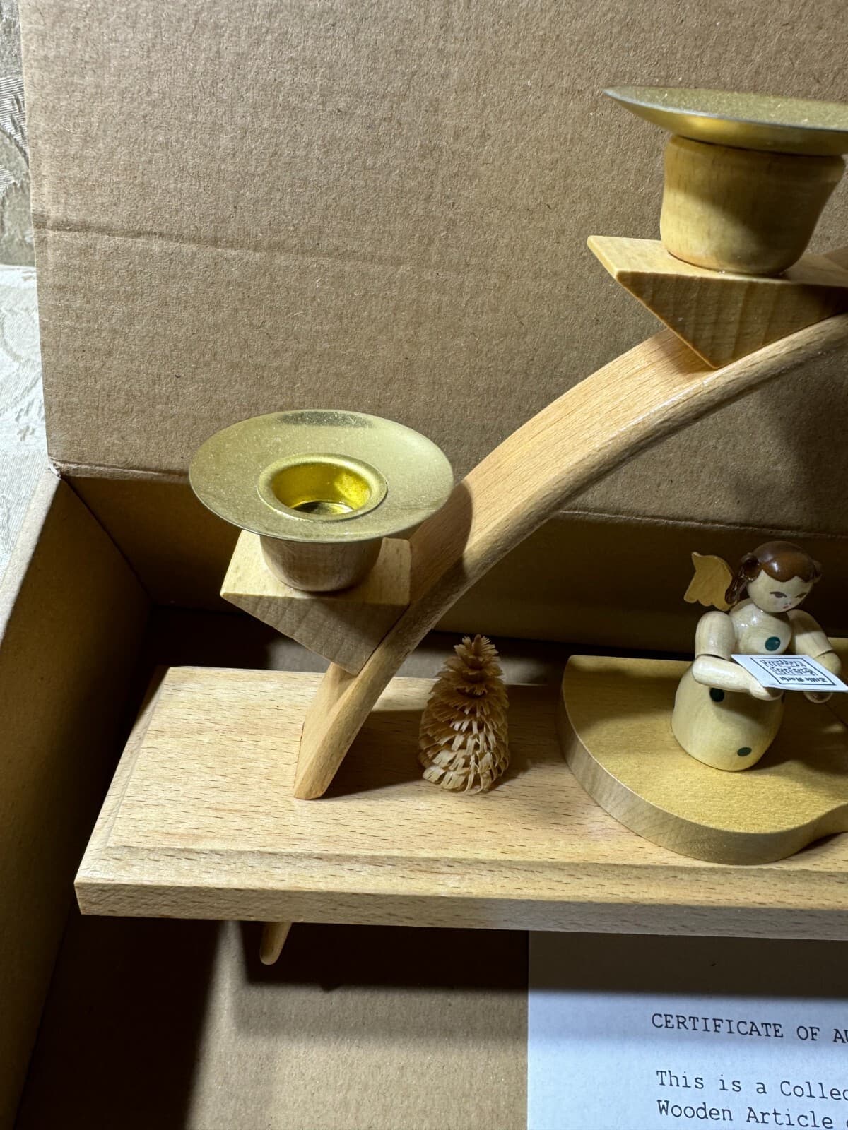 Richard Glasser Christmas Advent Children Singing 5-Candle Holder - 7.0" Tall 3