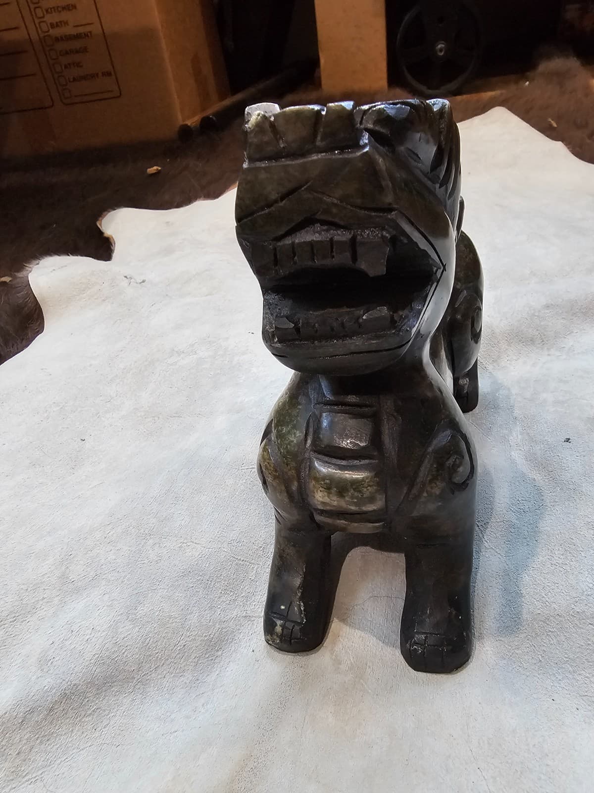 Soapstone Chinese guardian lion (“Foo Dog”) 2