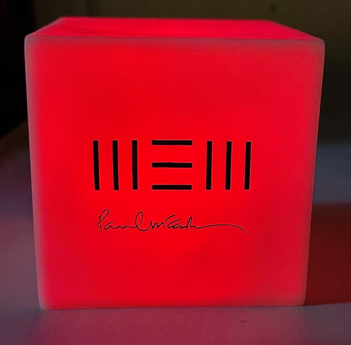 RARE Paul McCartney III Promotional Light Up Dice Cube TESTED WORKING 5