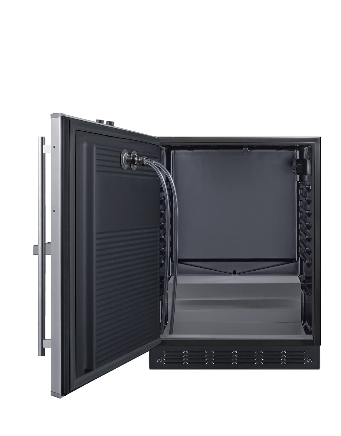 Summit SBCFRTPCFADALHD 24"W 5.3 Cu. Ft. Built-In Double Tap - Stainless Steel 2