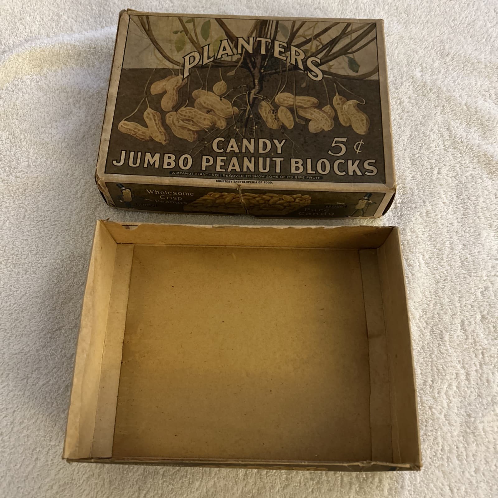 Very Early Planters Peanuts Mr Peanut Cardboard Box 2