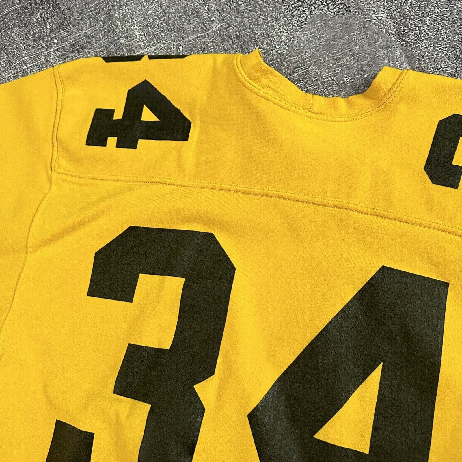 Men's Vintage 50's Powers Iowa Hawkeyes Game Worn Used Football Jersey Sz 40 60s 6