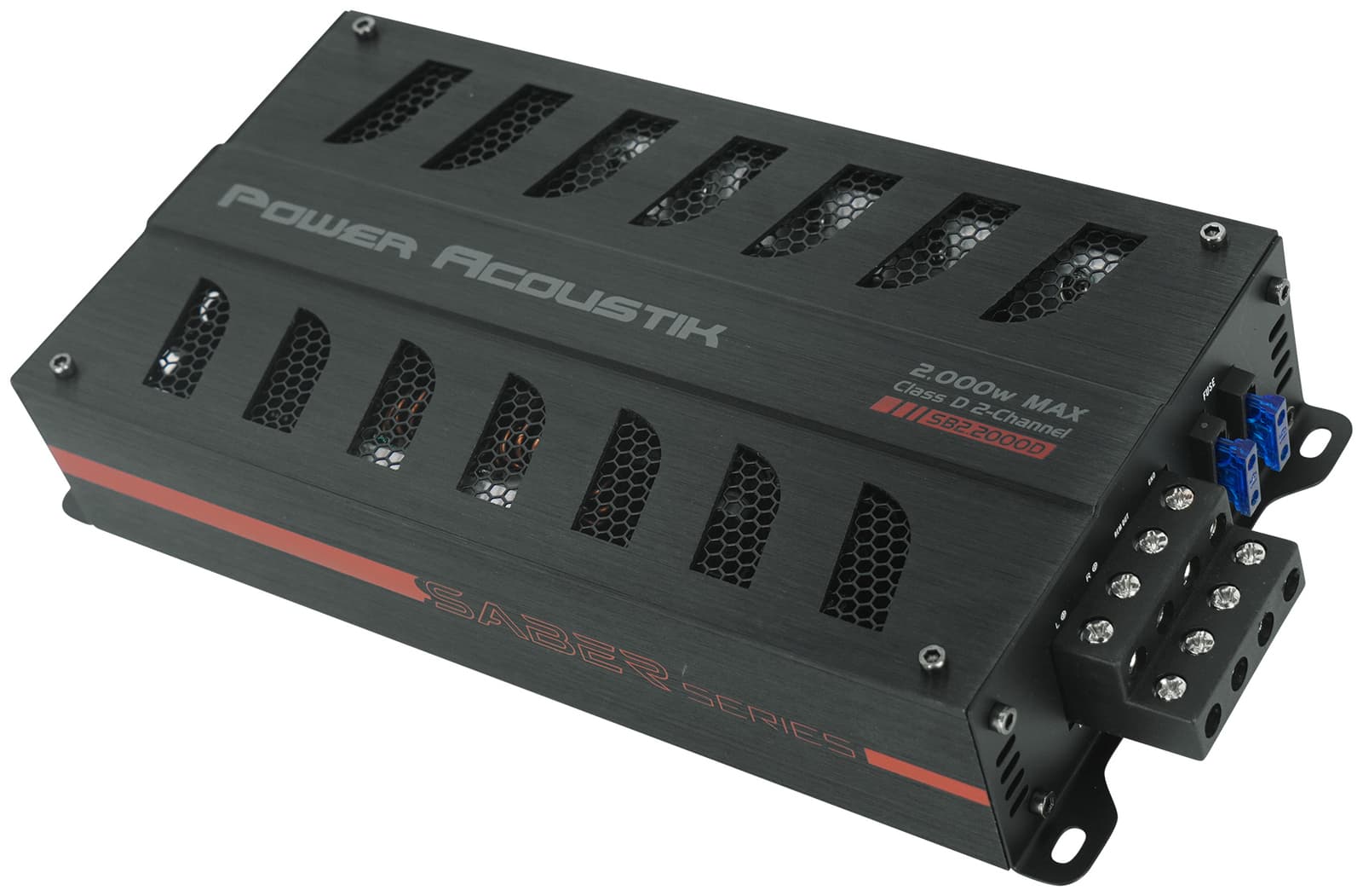 Power Acoustik SB2.2000D 2000 Watt 2-Channel Amplifier Class D Amp SB2-2000D 2