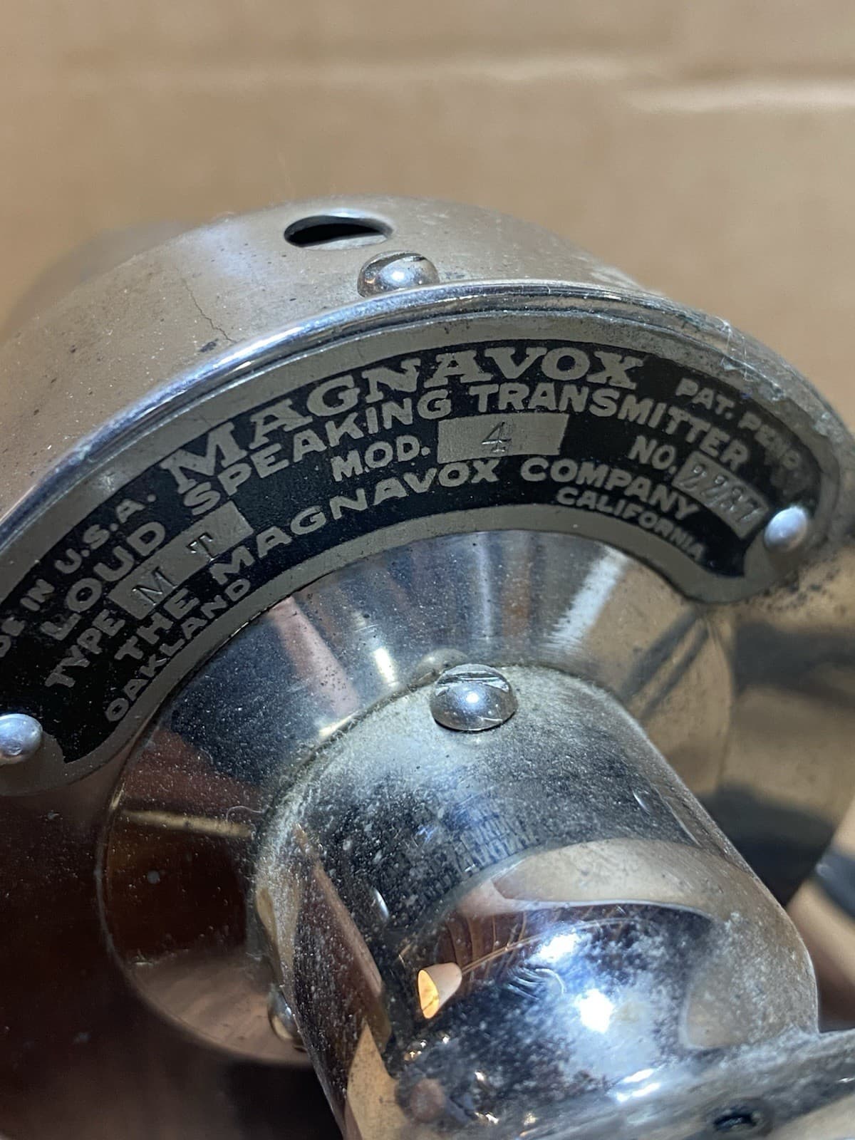 MAGNAVOX LOUD SPEAKING TRANSMITTER TYPE MT MODEL 4, Reproducer Rare Find 2