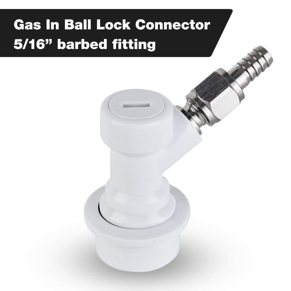 FERRODAY Ball Lock Keg Disconnect 2 pairs of ball lock keg fittings, Red  3