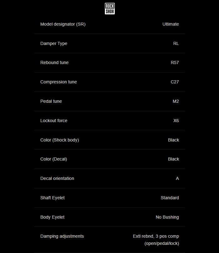 New RockShox SIDLuxe Ultimate 3P / 3 Position Air Rear Shock 190 x 45 - SID Luxe 6