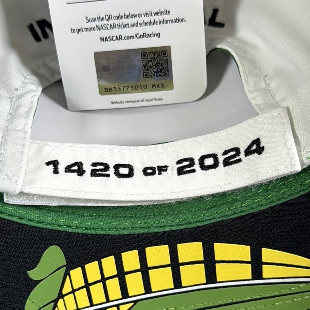 NWT NASCAR Iowa Corn Green & White Hat 5