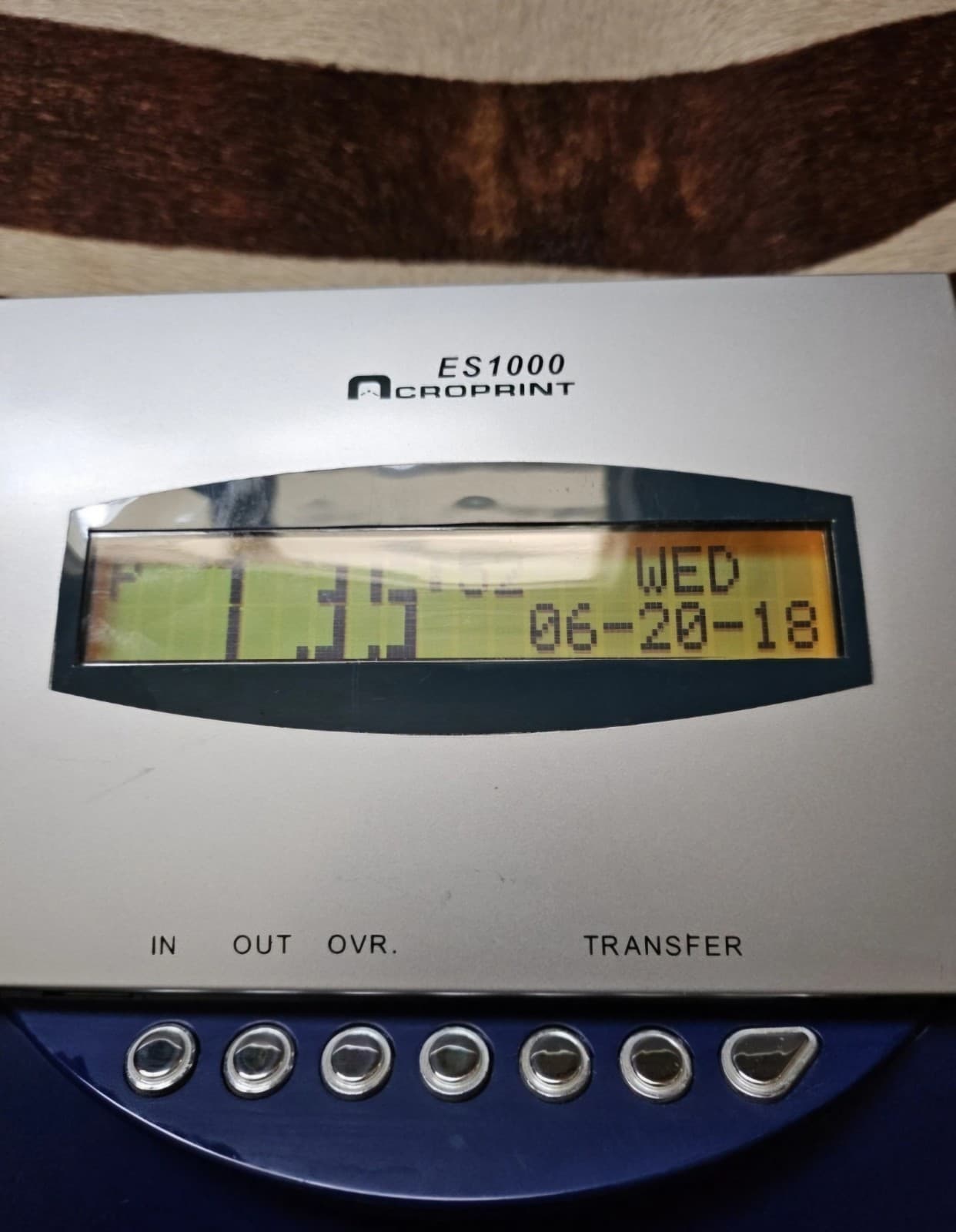 AcroPRINT ES1000 Totalizing Time Recorder Clock *No Key  2