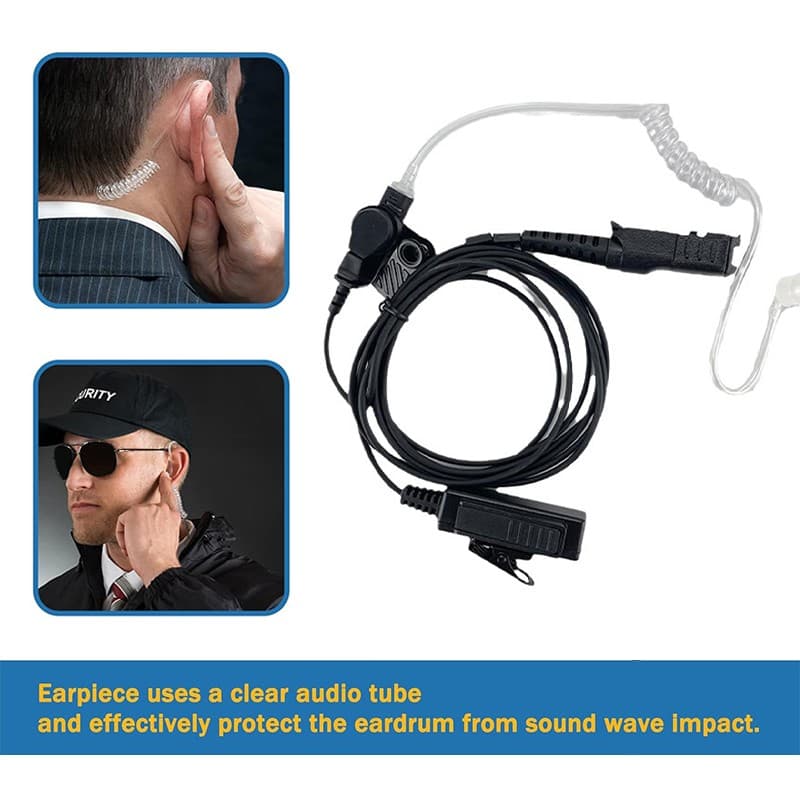 Earpiece PTT Mic Headset for Motorola XPR3500e XPR3300e XPR3300 XiR P6628 P6620 6