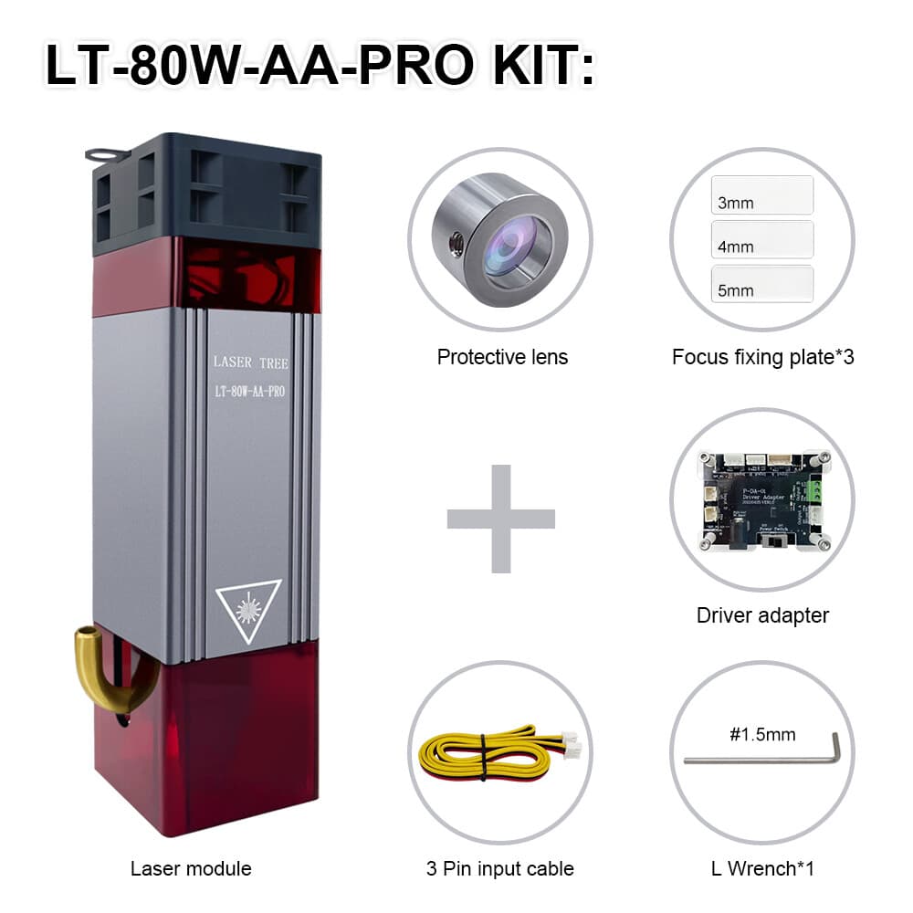 LASER TREE 10W Laser Module 12V with Air Assist 450nm Laser Engraving Machine