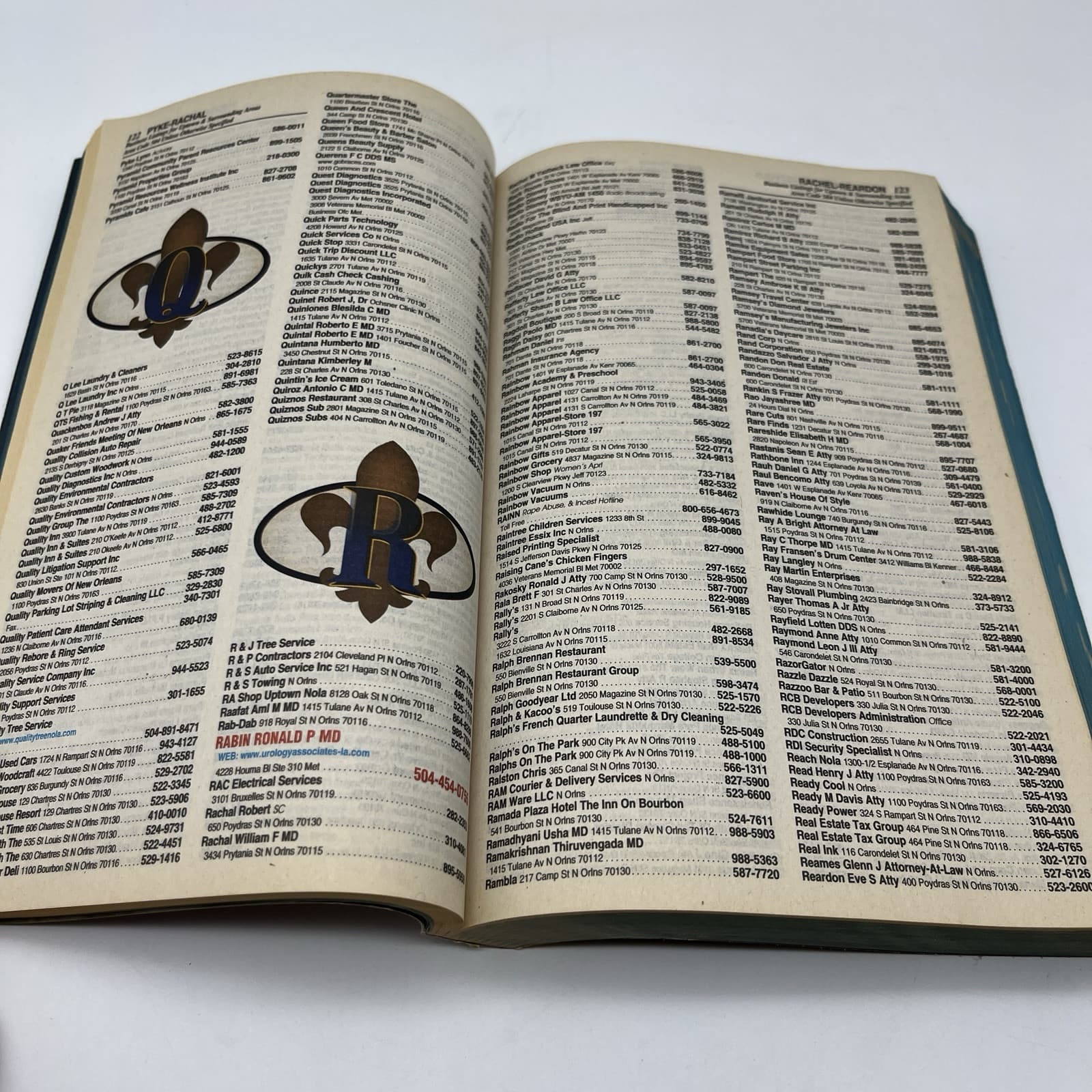2011-2012 New Orleans Telephone Directory Uptown Sunshine Pages 9x6x1" 4