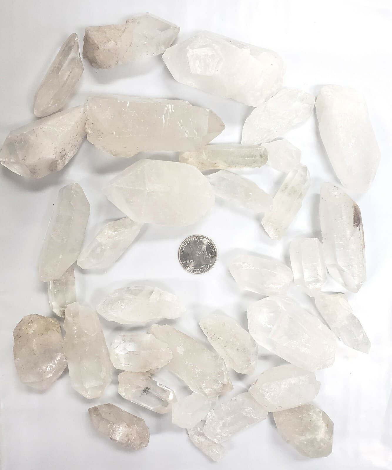 Quartz Crystal Bulk 1 LB - 2 LBS - Wholesale Quartz Crystal Points  4