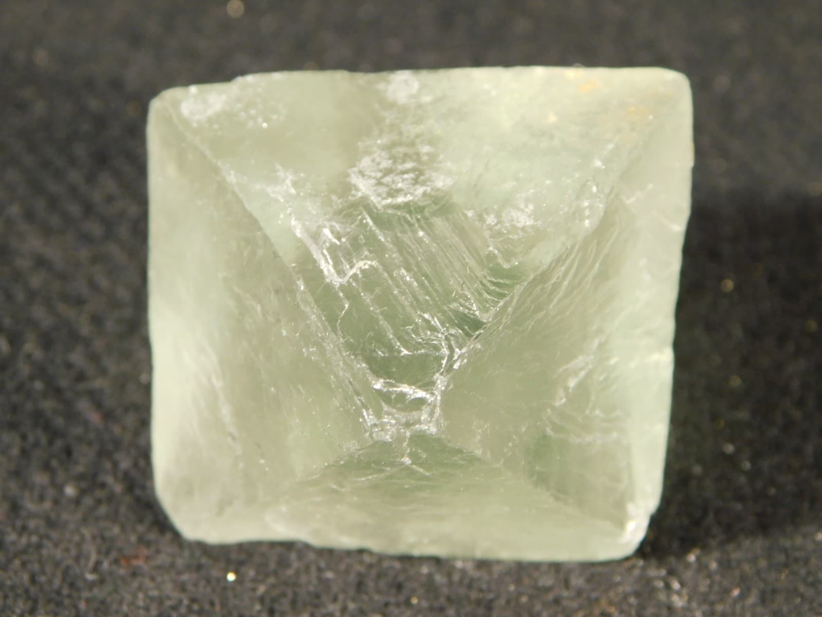 Larger! FLUORITE Octahedron Shaped Crystal 72.6gr 5