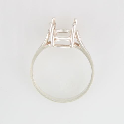 PRE-NOTCHED 11X9 OVAL SOLITAIRE RING .925 STERLING SILVER CR63SS 2