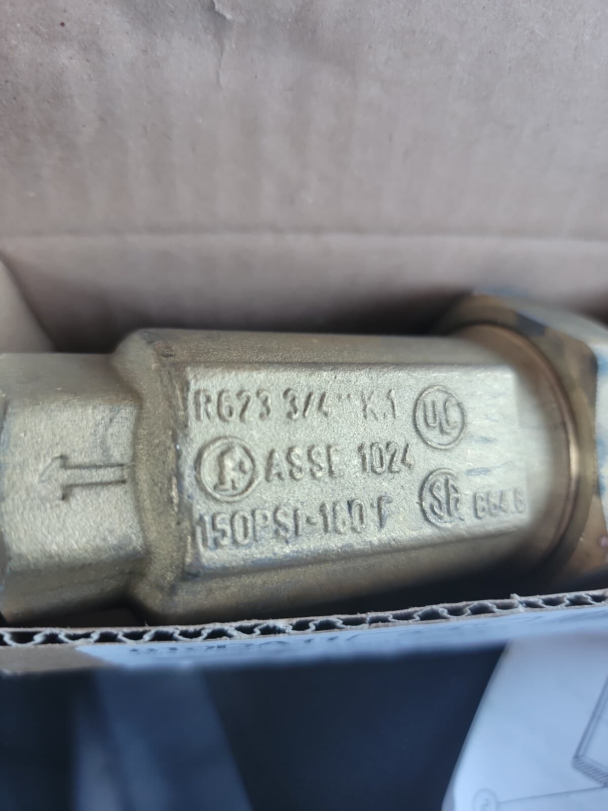 3/4 CMB INDUSTRIES DUAL CHECK UNION INLET BACKFLOW PREVENTER R623 J.8 150PSI J2 3